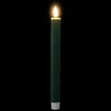 Northlight LED Taper Flickering Flameless Honeycomb Christmas Candles - 9.5" - Green - Set of 2 - 4 of 4