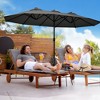 Maggift Patio Umbrella, Large Outdoor Double-Headed Umbrella, With Crank Handle, Powerful UV Protective for Pool, Lawn, Gray, 181.1"*106.2"*94.5" - 3 of 4