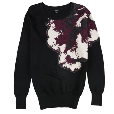 Alfani Womens Flower Print Floral Pullover Sweater