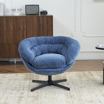 NicBex Swivel Chair Accent Chair with Removable Cushion Comfy Chair Living Room Chair for Reading Room, Bedroom, Office