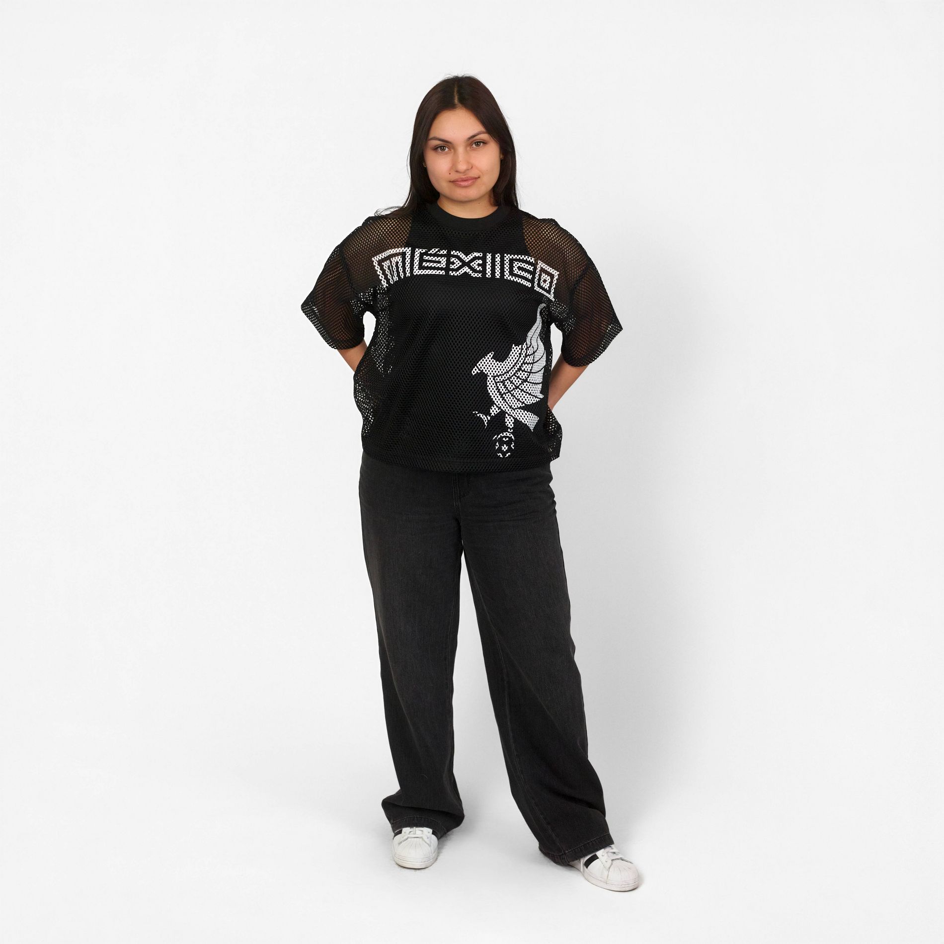 MEX Black Mesh T-Shirt