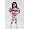 Disney Minnie Mouse Girls Fleece Sweatshirt and Pants Outfit Set Toddler - 2 of 4