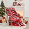 Lomsoe Cozy Printed Blanket Blanket, Flannel Throw Size for Home Decoration, Ultra Soft Throw, Christmas Light. - 2 of 4