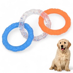 Alilang Dog Chew Toy TPR Material Rings Set of Three Durable Tug-of-war Interactive Toy - 1 of 4