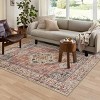 Lahome Persian Medallion Short Pile Velvet Rectangular Indoor Area Rug - 3 of 4