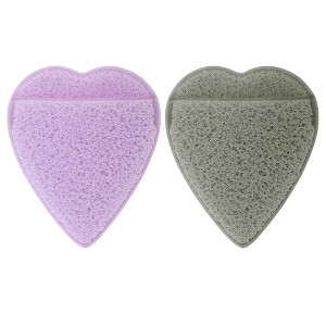 Unique Bargains Reusable Sponge Face Scrubber 2Pcs - 1 of 4