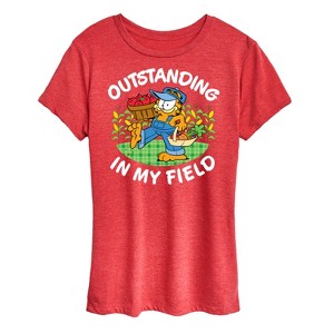 Women's - Garfield - Outstanding In My Field Short Sleeve Graphic T-Shirt - 1 of 4