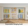 Timate P3 Closet Organizer System, Expandable Wall Mounted Clothes Rack, Industrial Pipe Garment Rack , Fits Spaces 6'4"-9'3" - 3 of 4