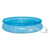 Funsicle 36 Inch SureStep 3 Stair Swimming Pool Ladder with 12' x 30" Sea-Thru QuickSet Inflatable Ring Top Outdoor Above Ground Pool and Pump - 3 of 4