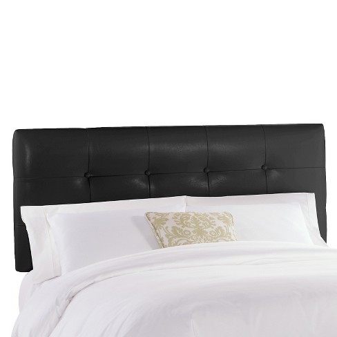 Dolce Faux Leather Headboard - Classico Black - Queen - Skyline ...