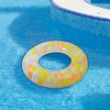 Pool Central 47" Geometric Mosaic Inflatable 1-Person Swimming Pool Inner Tube Ring with Handles - Yellow/Orange - 2 of 4
