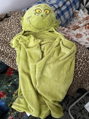 The Grinch Christmas Kids Hooded Blanket Target