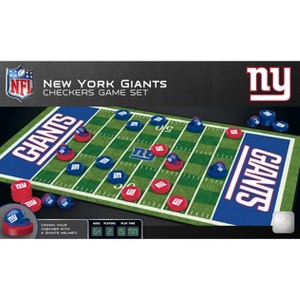 MasterPieces Officially licensed NFL New York Giants Checkers Board Game for Families and Kids ages 6 and Up - 1 of 4