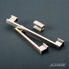attop 10 Pack Brushed Satin Nickel Cabinet Knobs, 1.46 Inch(37mm) Cabinet Hardware Rectangle Knobs for Cupboard and Drawers - 3 of 4