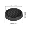 Unique Bargains Round Non-Slip Furniture Leg Floor Protectors for Bed Stopper 4 Pcs 3'' Black - 2 of 4