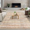 Washable Modern Abstract Rug Non Slip Low Pile Rug Soft Contemporary Throw Floor Cover Foldable Indoor Carpet for Living Room Bedroom - 2 of 4
