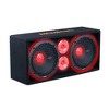 Memphis Audio SRXPE10D4F SRX Pro Dual 10" w/Tweeter FR Enc w/LED - 3 of 4