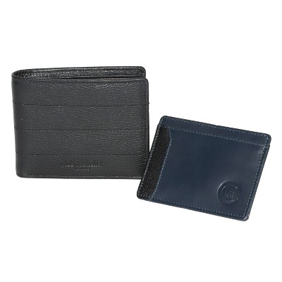 Club Rochelier Men's Billfold with Removable Card Holder Black One Size