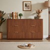 Dexmalle 55"Wide Vintage Style 6-Drawer Dresser - 2 of 4