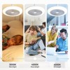 Multi-Directional Light Socket Fan with Remote 11" Screw-in Ceiling Fan in Light Socket E26 Dimmable Fanlight for Enhanced and Adjustable Comforts - 4 of 4