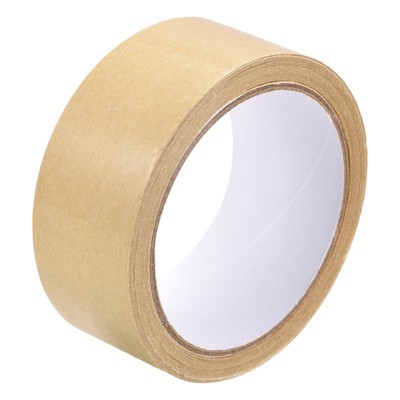 Unique Bargains Paper Adhesive Packing Tape for Masking Sealing Brown 2 Pcs