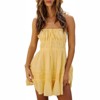 Clotth Women Y2K Spaghetti Strap Mini Dress Summer Solid Color Sleeveless Ruffled Party Dress For Cocktail Beach Club Streetwear - 2 of 4