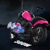 Jojoka Electric Motorcycle for Kids, 24v Dirt Bike Electric with Led Lights, Rear Brake, Leather Seat, Two Speed Max Up to 14MPH - 4 of 4