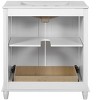 YOOCOZZ 30" Freestanding Bathroom Vanity with Ceramic Sink,Hidden Drawer and Storage Cabinet - 4 of 4
