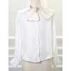 Allegra K Women's Transparent Skinny Solid Color Lightweight Organza Scarf Neckerchief - 2 of 4