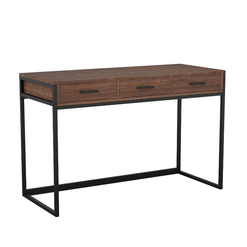 Home Office Desk with 3 Drawers with Oil Rubbed Bronze Hardware - Martha Stewart, 4 of 11