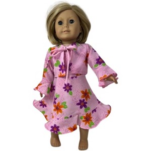 Doll Clothes Superstore Handmade Chiffon Flower Dress with Jacket for 18" Girl Dolls - 1 of 4