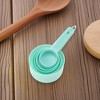 Unique Bargains Measuring Cups 5-Piece Plastic Measuring Cup Set Dishwasher Safe PP 1 Set - 2 of 4