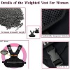 Adjustable Weighted Vest Women, 4-10/6-20 Adjustable Weight Vest With Reflective Strips and Large Pocket for Daily Exercise and Home Gym - 4 of 4
