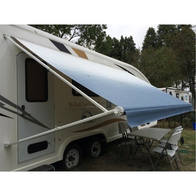 Blue Fade 10' x 8' Retractable RV and Patio Awning