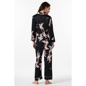 SilkSilky Women's  Printed Classic Binding Trim Womens Pajama set - 1 of 1