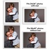 Americanflat 28x40 Poster Frame with Polished Plexiglass, Use as 24x36 Frame with Mat or 28x40 Frame Without Mat, Streamline Collection, ,  White - 4 of 4
