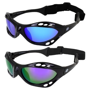 2 Pairs of Birdz Eyewear Seahawk Safety Goggles with Blue, Purple Lenses - 1 of 4