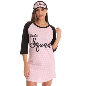 Just Love Womens Bridal Pajamas - 100% Cotton Nightgown  for Women Bride & Bridesmaid - 1 of 4