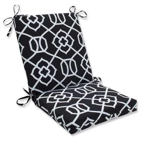 Outdoor Indoor Kirkland Black Squared Corners Chair Cushion Pillow Perfect