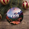 Zion National Park Retro Ornament, Utah Tourist Attraction Souvenir and Gift| OrnamentallyYou - 4 of 4
