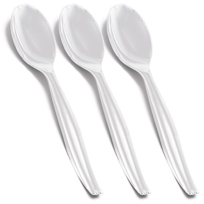 Smarty Had A Party Clear Disposable Plastic Serving Spoons (150 Spoons), 2 of 3