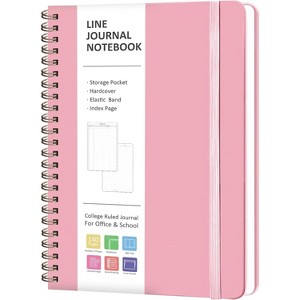 Journaling Notebooks, Lined Spiral Journal Notebook for Women & Men, 146 Pages College Ruled Hardcover Note Book for Work,A5(5.5''x8'') - 1 of 4