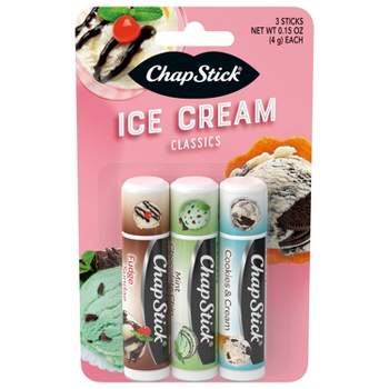 Chapstick Lip Balm - Ice Cream Collection - 0.15oz/3ct
