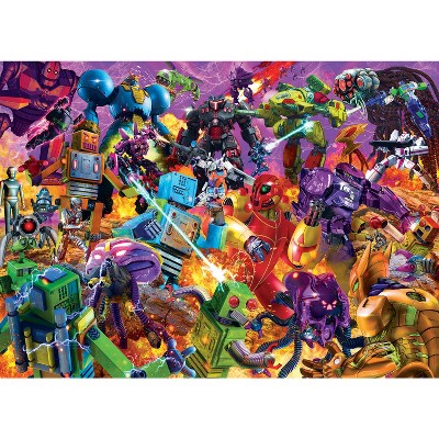 Toynk Rockem Sockem Mecha Robot Puzzle For Adults And Kids | 1000 Piece Jigsaw Puzzle