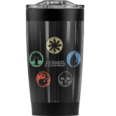 Magic The Gathering 5 Colors Steel Tumbler 20oz Coffee Travel Mug