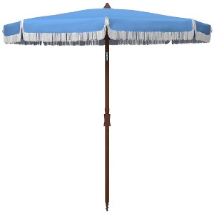 Estonia 6.5 Ft Fringe Beach Umbrella - PAT8500 - Safavieh - 1 of 3