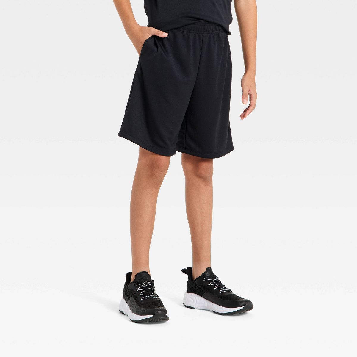 Boys' 'At the Knee' Active Mesh Shorts - All In Motion™