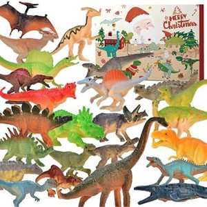 Aoibox Dinosaur Advent Calendar 2025 24 Piece Kids Dinosaur Toy Set Christmas Countdown Calendar Educational Gift for Boys Girls Ages 3 4 5 6 - 1 of 4