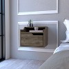 NicBex 15.7 inch Wide Floating Nightstand with 1 Drawer,Modern Side Table with Open Shelf,Bedside Table for Bedroom,Living Room - 2 of 4