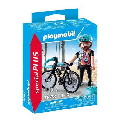 Playmobil Special Plus Road Cyclist Paul 71478 Mini Figure 9pc
